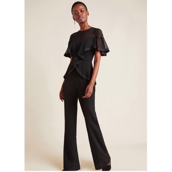 Amaris Flutter-Sleeved Jumpsuit - Picture 1 of 6